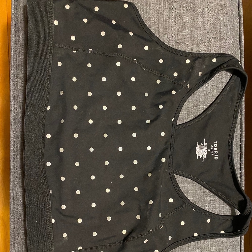 Torrid Polka Dot Sports Bra
